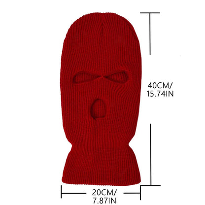 Full Face Mask Knitted Pullover Hat For Men Women Winter Outdoor Sports Military Tactical Cycling Camping Hunting Ski Balaclava