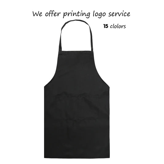 Korean Fashion Women Men Apron Kitchen Cooking Chef Cleaning Restaurant Waitress Apron Custom Print Logo Gift Aprons Wholesale